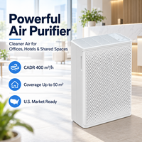 Purificateur d'air commercial HEPA personnalisable pour espaces publics, anti-fumée, anti-poussière, anti-pollen, pour restaurants et magasins de détail, avec services OEM ODM CE RoHS FCC