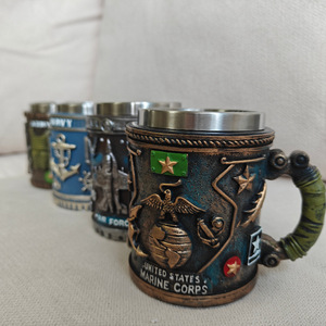 Taza Militar 3D de Resina, Artesanía en Resina, Taza de Café Militar 3D, Taza Conmemorativa de la Marina, la Fuerza Aérea y el Ejército - Product Image 2