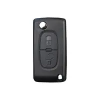 Peugeot 2 बटन दूरस्थ कुंजी (तह ब्लेड) FSK के 433 mhz,
बैटरी पर कवर