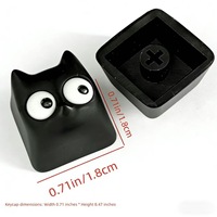 Custom Epoxy Resin Demon Theme Keycaps Black/Blue/Pink Single ESC Keycaps for Fidget Toy and Mx Switch Mechanical Keyboard