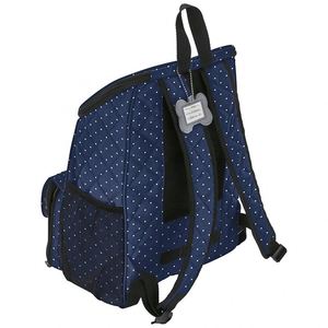 Tas Travel anjing, ransel quilt mewah, termasuk pembawa makanan bergaris dan 2 mangkuk anjing yang dapat dilipat - Product Image 4