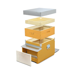 Equipo de apicultura BAQIAN Caja de <span class=keywords><strong>colmena</strong></span> de abeja de madera Dadant Blatt europea - Product Image 1