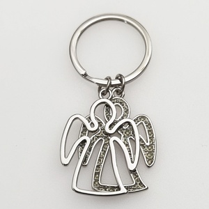 Personalised Baptism <strong>Gifts</strong> 3D Lucky <strong>Guardian</strong> <strong>Angel</strong> Metal Keyring - Product Image 5