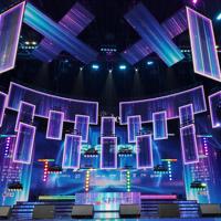 Pantalla LED Cinética de 50KG y 9M, Sistema de Iluminación Cinética DMX512, Panel LED Elevable para la Exhibición ISLE 2026