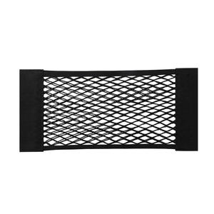 Sac de rangement en filet pour coffre de voiture, filet de rangement élastique en polyester avec attache, type universel, 80x25cm, noir, 1 à 3 compartiments - Product Image 2