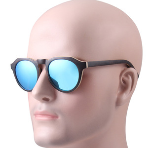 Lunettes de soleil en bois Conchen W3092, monture noire, verres TAC, protection UV400, unisexe, mode, pour la conduite - Product Image 3