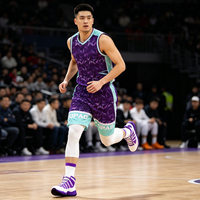 Setelan Kaos Basket Musim Panas Cetak Transfer Panas Kustomisasi Cepat Berkualitas Tinggi Baru, Bernapas dan Cepat Kering