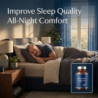 Capsules pour la santé de la prostate pour hommes, marque privée OEM - Formule naturelle à base d'extrait de palmier nain pour le soutien de la vessie - 60 capsules