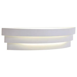 Applique LED da Parete 20W 4000K 30cm in Bianco Laccato, Ideale per Illuminazione Moderna e Decorativa in Interni. - Product Image 1