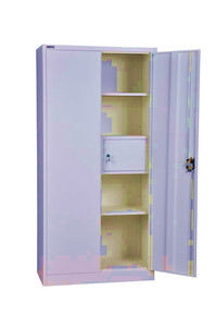 Armoire moderne à 2 portes avec penderie et coffre-fort métallique haute sécurité pour usage professionnel, personnel et hôtelier, idéal pour centres commerciaux et gymnases - Product Image 3