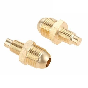 Régulateur réglable Connecteur d'orifice de <span class=keywords><strong>propane</strong></span> <span class=keywords><strong>Raccord</strong></span> de tube en laiton 3/8 "Flare X 1/8" Mnpt ou tuyau mâle - Product Image 2