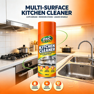 DSC SEVEN Nettoyant Cuisine à Base d'Eau en Spray, <span class=keywords><strong>Dégraissant</strong></span> Puissant à Action Rapide, Élimine les Graisses Tenaces et les Taches Alimentaires pour Cuisinières et Plaques de Cuisson - Product Image 4