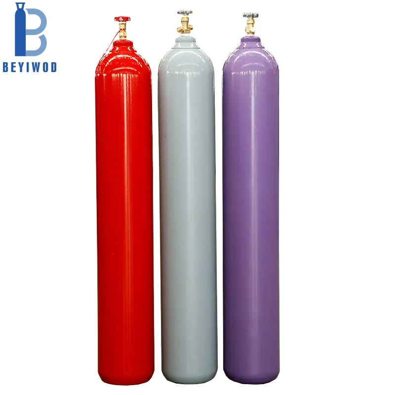 ISO 9809-1 standart tüv sertifikası helyum gazı tankı balon oksijen silindiri endüstriyel kullanım fiyatı azot gazı