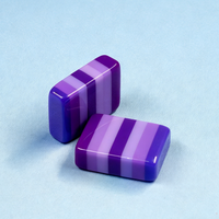 Tuiles de Mahjong Personnalisées Gravées, Pièces d'Échecs en Résine Époxy, Accessoires de Jeu d'Échecs avec Texture de Pierre Nacre Blanche