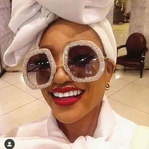 Novedad 2022, Gafas de Sol de Moda, Lujosas, con Cristales Brillantes, de Diamantes, Extra Grandes, con Forma de Polígono, para Mujer - Product Image 4