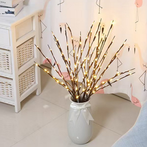 DIY Willow <strong>Twig</strong> Artificial Tree <strong>With</strong> 20 Led <strong>Lights</strong> 30'' Warm White Battery Operated Led Branch <strong>Light</strong> for Vase Room Christmas - Product Image 2