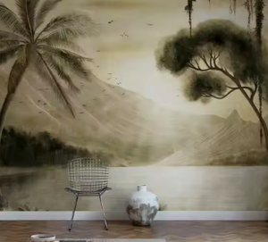 Personalizado 3D Tropical Gaze City pared pegatina impermeable sofá <span class=keywords><strong>TV</strong></span> sala de estar Fondo papel tapiz Mural para uso en Hotel - Product Image 4