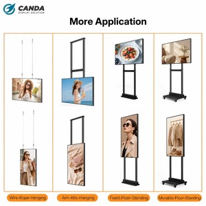 Écran d'affichage numérique 4K haute luminosité bidirectionnel pour vitrine, écran publicitaire vidéo intégré pour centre commercial, lisible en plein soleil, LCD CD2 - Product Image 2