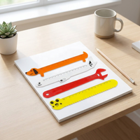 Règle créative en plastique de 15 cm en forme d'animal mignon et amusant pour enfants