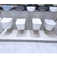 Ensemble WC et bidet mural de luxe turc sans bride 2022 pour salle de bain, réservoir d'eau intégré, modèle australien