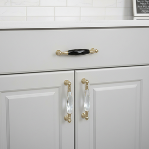 Light Luxury Crystal Zinc Alloy Combination Handles and <strong>Knobs</strong> Kitchen Drawer <strong>Door</strong> Pulls Furniture Cabinet Handle - Product Image 2