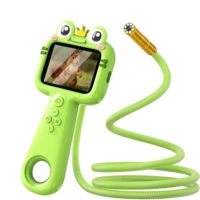 Caméra portable à main avec écran HD de 2,4 pouces, batterie de 500 mAh, câble semi-rigide, pour l'apprentissage scientifique des enfants, endoscope pour enfants