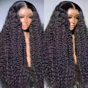 Parrucche in <span class=keywords><strong>Capelli</strong></span> Umani Indiani Grezzi con Cuticole Allineate, Parrucche Frontali in Pizzo HD Senza Colla per Donne di Colore - Product Image 5