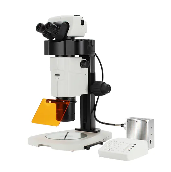 Оптическая система BS-3090F (светодиод) Галилео апохроматический объективный флуоресцентный Тринокулярный зум стерео микроскоп