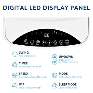 10,000 BTU 3-in-1 Floor <b>AC</b> <b>Unit</b> With 2 Fan Speeds Mobile Camping Office Standing Little Air Conditioner <b>Portable</b> for House - Product Image 4