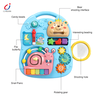 Table d'activités musicale multifonctionnelle Chengji 4-en-1 pour bébés de 8 mois à 3 ans