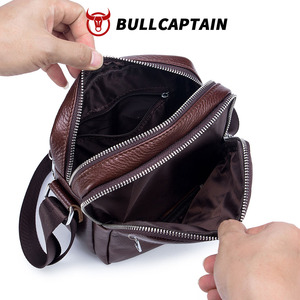 กระเป๋าคาดลำตัวผู้ชาย BULLCAPTAIN รุ่นลำลอง คุณภาพสูง ฮาร์ดแวร์เรียบหรู ซิปกระเป๋าหนัง สำหรับผู้ชาย ODM OEM - Product Image 5