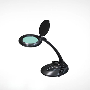 Lampe Loupe de Bureau Mains Libres 5 Dioptries LED Économe en Énergie avec Lumière et Support – Équipement de Beauté - Product Image 2