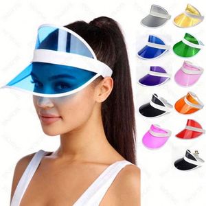 Gorra de Visera Transparente de Poliéster Promocional, Color Caramelo, Ajustable, Unisex, con Logotipo Personalizado, Empaque Personalizado, Secado Rápido, Deportiva, para Playa - Product Image 3