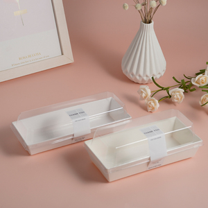 Caja de Conservación de Alimentos Biodegradable Transparente de PET+Papel para <span class=keywords><strong>Sushi</strong></span> y Pan con Impresión Estampada y Tamaño Personalizable - Product Image 1