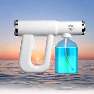 Pistola de Pulverización Nano Portátil de Material ABS con Luz Azul para Desinfección, Atomizador Recargable de Mano para Uso en el Hogar y la Oficina - Product Image 3