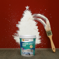 Peinture acrylique liquide écologique pour intérieur, haute couvrance, deux-en-un, pour grossistes, importateurs et constructeurs