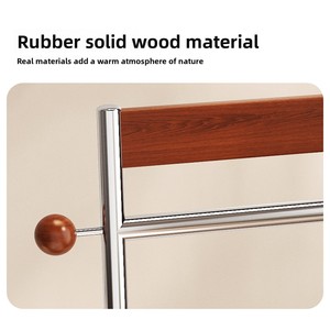 Porte-vêtements sur pied pour la maison, style médiéval, multifonctionnel, en fer, pour chambre à coucher, porte-manteau et porte-chapeaux, support de rangement mobile pour vêtements - Product Image 4
