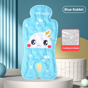 Almohadilla refrescante para bebés, colchoneta de gel con cuentas de hielo tejida lista para el verano, segura y cómoda para bebés y niños pequeños, cojín para asiento de <span class=keywords><strong>cochecito</strong></span> de 70x34 cm - Product Image 1