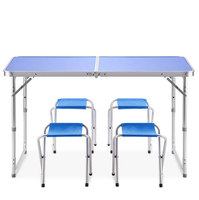 Ensemble de table et chaises pliables rondes pour l'extérieur Mini pique-nique léger pour le camping
