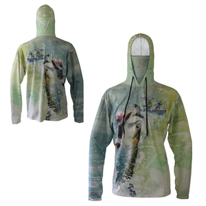 เสื้อฮู้ดดี้ตกปลาแบบซับลิเมชั่น แขนยาว น้ำหนักเบา พร้อมแขนยาว - Product Image 6