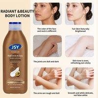 Lotion Corporelle Éclaircissante OEM Multi-Usages à l'Acide Kojique, Avocat et Beurre de Cacao 400ml Hydratante Nourrissante 4 Variantes Vente en Gros