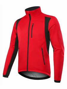 Veste de cyclisme d'hiver pour homme, personnalisable avec logo, softshell, thermique, réfléchissante, imperméable et respirante - Product Image 1