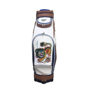 Bolsa de Golf/Estuche para Palos/Bolsa de Viaje de Cuero Personalizada de Alta Gama para Hombre, Estilo Asiático con Diseño de Danza del León, Impermeable y Resistente a los Arañazos - Product Image 2