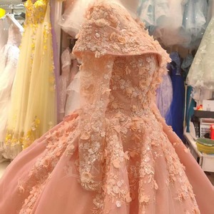 Lsany219 Vestidos de Quinceañera Rosa Princesa con Flores 3D, Vestidos de Fiesta de 16 Años, Vestidos de 15 Años, Jancember - Product Image 6