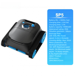 Robot limpiador de piscinas de succión automático eléctrico para piscinas enterradas con accesorios de plástico <span class=keywords><strong>y</strong></span> escalada en <span class=keywords><strong>paredes</strong></span> - Product Image 2