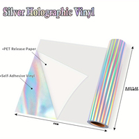 Vinyle de découpe de couleur laser de haute qualité vinyle découpé holographique pour machine de découpe