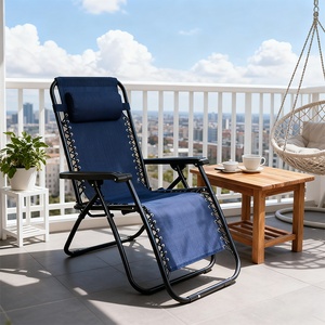 Wholesale Outdoor Beach Lounge <strong>Chair</strong> Adjustable Zero Gravity <strong>Recliner</strong> Portable Folding Garden <strong>Deck</strong> <strong>Chair</strong> for Villa &amp; Hotel Use - Product Image 5