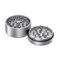Nouveau design élégant : Broyeur à herbes cylindrique en aluminium 62 mm, 3 couches, en métal, pour herbes sèches, avec personnalisation gratuite