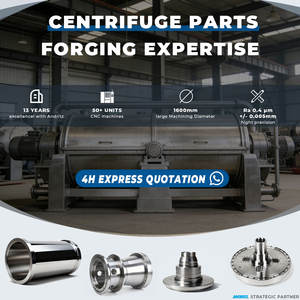 Yüksek Hızlı Tübüler Santrifüj için Rotor Tambur Uç Kapağı DSS CNC Flanşlı Paslanmaz Çelik 2205 Duplex ISO Sertifikalı Yüksek Mukavemetli - Product Image 3