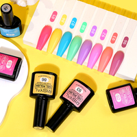 Kit de vernis à ongles semi-permanent 8 couleurs 7,3 ml en gros, vegan, avec logo personnalisé, pour marque privée